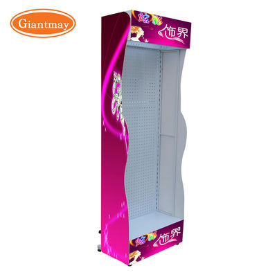 Scaffale di Pegboard del metallo con l'esposizione della vendita al dettaglio della luce del LED