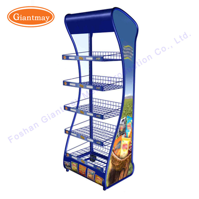 Candy moderno Chips Rack Bakery Display Basket W980*D500*H1600mm