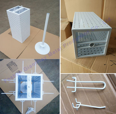 I ganci di filatura del controsoffitto stanno lo scaffale di esposizione a catena chiave