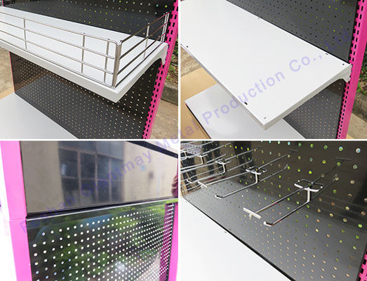 Esposizione stante di Pegboard del supporto del metallo del pavimento multifunzionale contro