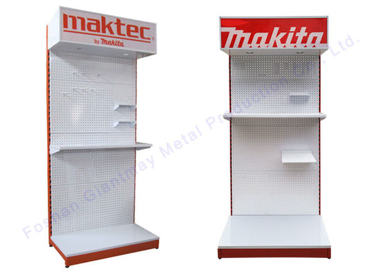 Metallo di Pegboard con i ganci d'attaccatura stare l'esposizione dell'hardware