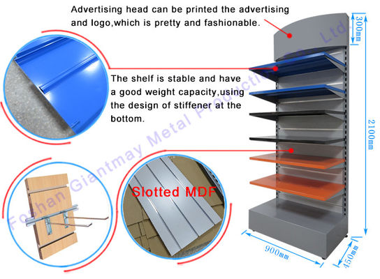 Esposizione cosmetica Slatwall del negozio del cavalletto dei cosmetici