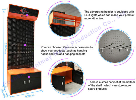 Accessori di Pegboard per l'esposizione di mercanzie del supporto dello strumento dell'esposizione