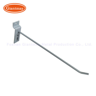 Del metallo singolo Slatwall gancio della parete della stecca del deposito del negozio dell'esposizione di Chrome