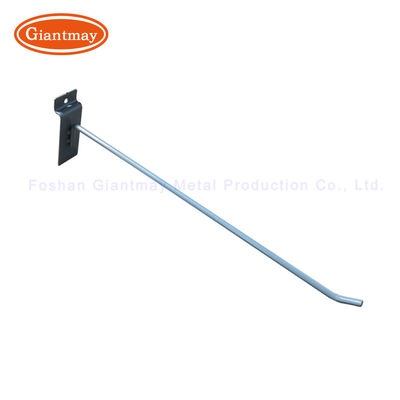 Del metallo singolo Slatwall gancio della parete della stecca del deposito del negozio dell'esposizione di Chrome