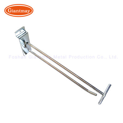 Gancio di Slatwall del supporto dei ganci dell'esposizione di pannello di Chrome con il prezzo da pagare