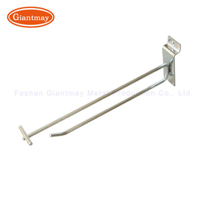 Gancio di Slatwall del supporto dei ganci dell'esposizione di pannello di Chrome con il prezzo da pagare