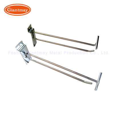 Gancio di Slatwall del supporto dei ganci dell'esposizione di pannello di Chrome con il prezzo da pagare